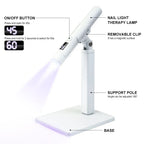 Professional Nail UV LED Lamp Desk With Display Rechargeable Portable Mini Nail Dryer Stand UV Lamp for Nails Art Removable