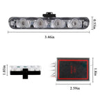 Emitting Color: Green - 4 In 1 Red Blue Emergency Strobe Lights Police Lights 12V With Wireless Remote Control Flash Grille Light for Cars Truck Van SUV