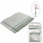 50pc Diamond Nail Drill Cuticle Clean Bit Set Milling Cutter for Manicure Electric  Bits Accessories Dead Skin Remove Tool