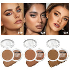 QIBEST Cream Contour Palette Dark Bronzing Powder Charlotte Makeup For Face Highlighter Bronzer Long-Lasting Concealer Cosmetics
