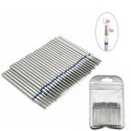 50pc Diamond Nail Drill Cuticle Clean Bit Set Milling Cutter for Manicure Electric  Bits Accessories Dead Skin Remove Tool