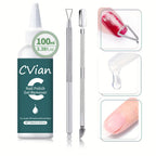 Gel Nail Polish Remover kit, 100ml/3.3oz Soak-Off Gel Nail Polish Remover - Effectively and Easily Removes Gel Nail Polish