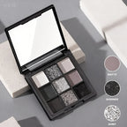 A 9-color smoky eyeshadow palette, long-lasting, waterproof, and easy to apply, perfect for creating a smoky punk makeup look.