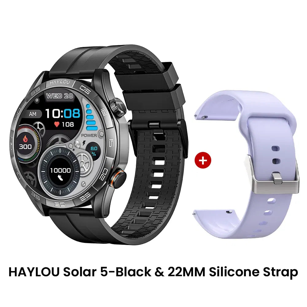 Color: Red, Ships From: CHINA - New! HAYLOU Solar 5 Voice Calling Smartwatch 1.58'' AMOLED Display 60Hz Smart Watch 24H Health Monitoring Sports Smartwatch for