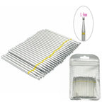 50pc Diamond Nail Drill Cuticle Clean Bit Set Milling Cutter for Manicure Electric  Bits Accessories Dead Skin Remove Tool