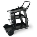 Welding Cart, 3-Tier Welder Cart Heavy Duty with 400 Lbs Weight Capacity, 360? Swivel Wheels, Tank Storage Safety Chains, Rolling MIG Welder Cart for TIG, ARC, MMA, Plasma Cutter Welding Machine