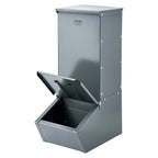 Hog Feeder, 2.2 Bushel Capacity, Single Door Pig Feeder, Heavy Duty Steel Piglets Feeder, Multipurpose Trough Creep Feeder, Outdoor Livestock Feeder Farm Accessory for Feeding up to 5 Hogs