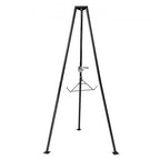 Tripod Deer Hoist, 500 lbs Load Capacity, Hunting Game Hoist Winch Lift with Gambrel & Manual Winch, Hunting Game Skinning and Cleaning Accessory for Cleaning, Skinning, and Moving, Black