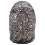 Hunting Blind, Single Person Ground Blinds with Carrying Bag, Portable Camouflage Tent, Reinforced Durable Concealed Shelter with Silent Zipper Door and Window, for Turkey and Deer