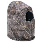 Hunting Blind, Single Person Ground Blinds with Carrying Bag, Portable Camouflage Tent, Reinforced Durable Concealed Shelter with Silent Zipper Door and Window, for Turkey and Deer