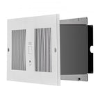 4-Inch Room to Room Fan, 2-in-1 300 CFM Through Wall Fan with Remote Control & Temperature Control, 10-Speed Ventilation Quiet Vent for Kitchen, Living & Laundry Room, Workshop