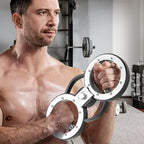 12 LBS Burn Machine Arm Workout Equipment with Adjustable Resistance - Color: Silver