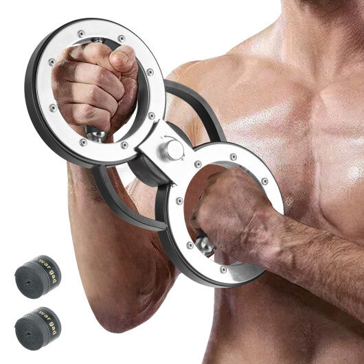 12 LBS Burn Machine Arm Workout Equipment with Adjustable Resistance - Color: Silver