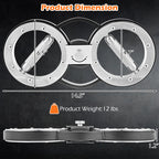 12 LBS Burn Machine Arm Workout Equipment with Adjustable Resistance - Color: Silver