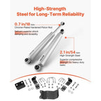 Dual Steering Stabilizer, for 2007-2018 Jeep Wrangler JK, Dual Steering Stabilizer Kit Fits with 2 Inches of Suspension Lift or Higher, Enhanced Control & Reduced Vibration, Easy Installation