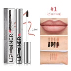 Lip Liner Pencil Peel Off Lip Stain Tattoo Long Wearing Matte Waterproof Smudge Proof Transfer Proof Lip Cosmetic For All Day