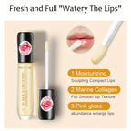 1/2PCS Transparent Lip Gloss Plumping Lip Oil - Moisturizing Repairing Fine Line Reducer Brighten Enhance Lip Serum for Lip Care