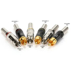 Color: Orange - 1pcs REAN RCA audio AV video plug gold-plated large tail diameter NYS366-BG fever HIFI DVD