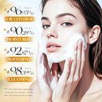SADOER Gold Marigold Facial Cleanser Moisturizing Oil Control Anti Acne Deep Cleansing Anti-aigng Face Wash Foam Facial Cleanser