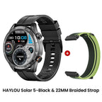 Color: Red, Ships From: CHINA - New! HAYLOU Solar 5 Voice Calling Smartwatch 1.58'' AMOLED Display 60Hz Smart Watch 24H Health Monitoring Sports Smartwatch for