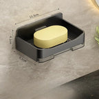 Bathroom Soap Holder Free-Punching Wall Mounted Soap Sponge Holder Organizer Double Drainage Soap Dish Bathroom Accessories