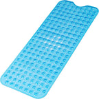 1pc Cartoon Extra Long Bathtub Mat 40x100cm Non Slip Bath Mat for Bathroom Tubs Shower Mats with Suction Cups & Drain Holes