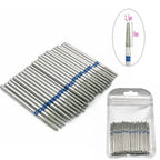 50pc Diamond Nail Drill Cuticle Clean Bit Set Milling Cutter for Manicure Electric  Bits Accessories Dead Skin Remove Tool
