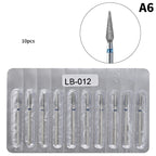 10Pcs Diamond Milling Cutter For Manicure Electric Nail Drill Bits Accessory Pedicure Machine Nail File Gel Remover Tool