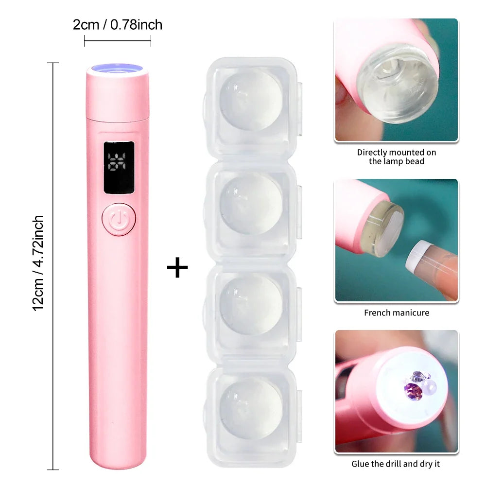 Professional Nail UV LED Lamp Desk With Display Rechargeable Portable Mini Nail Dryer Stand UV Lamp for Nails Art Removable