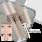 HISYI Dual-End Liquid Highlighter Pen, Skin Brightening & Contouring Stick, Natural Contour, Long-Lasting, Waterproof