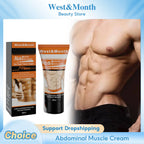 Abdominal Muscle Cream Anti Cellulite Fat Bu-rning Boost Metabolism Sweating Enhance Muscle Activit Remove Weight Muscle Cream