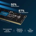 Color: Blue, Ships From: CHINA - New RAM 16GB 24GB 32GB 48GB DDR5 5600MHz PC5-44800 Laptop Memory, non-ECC SODIMM