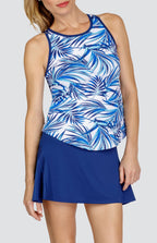 Jaelynn Tank - Coconut Palms-Blue