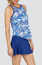 Jaelynn Tank - Coconut Palms-Blue