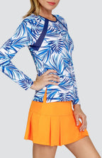 Floria Top - Coconut Palms-Blue