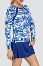 Floria Top - Coconut Palms-Blue