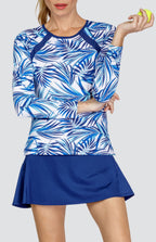 Floria Top - Coconut Palms-Blue