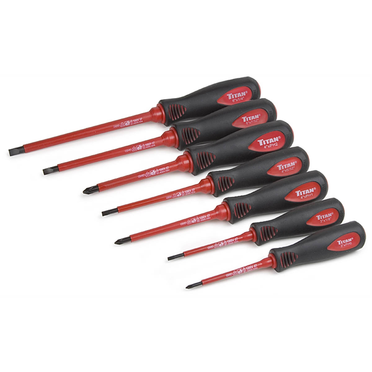Titan 7-pc insulated electrical screwdriv