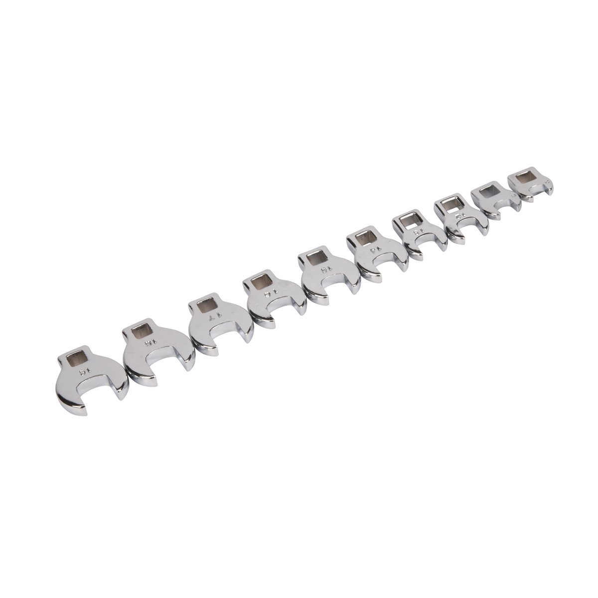 Titan 10-pc 3/8" dr mm crowsfoot wre