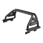 Truck Bed Roll Bar, Universal Pickup Sport Adjustable Bar Chase Rack Compatible with Mid-Size Truck, Carbon Steel Construction with LED Brake Light, No Rack Included