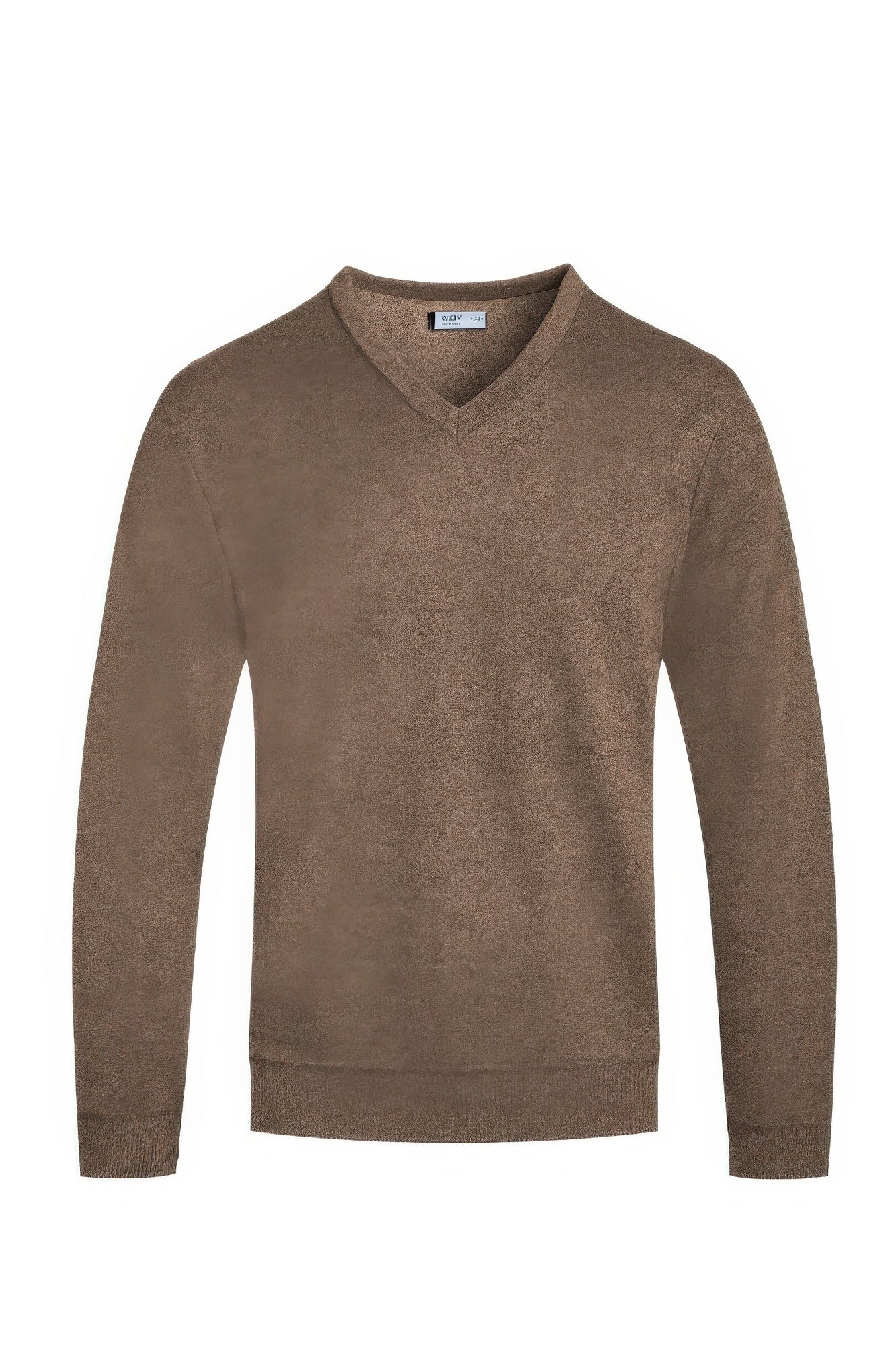 Solid V-neck Sweater