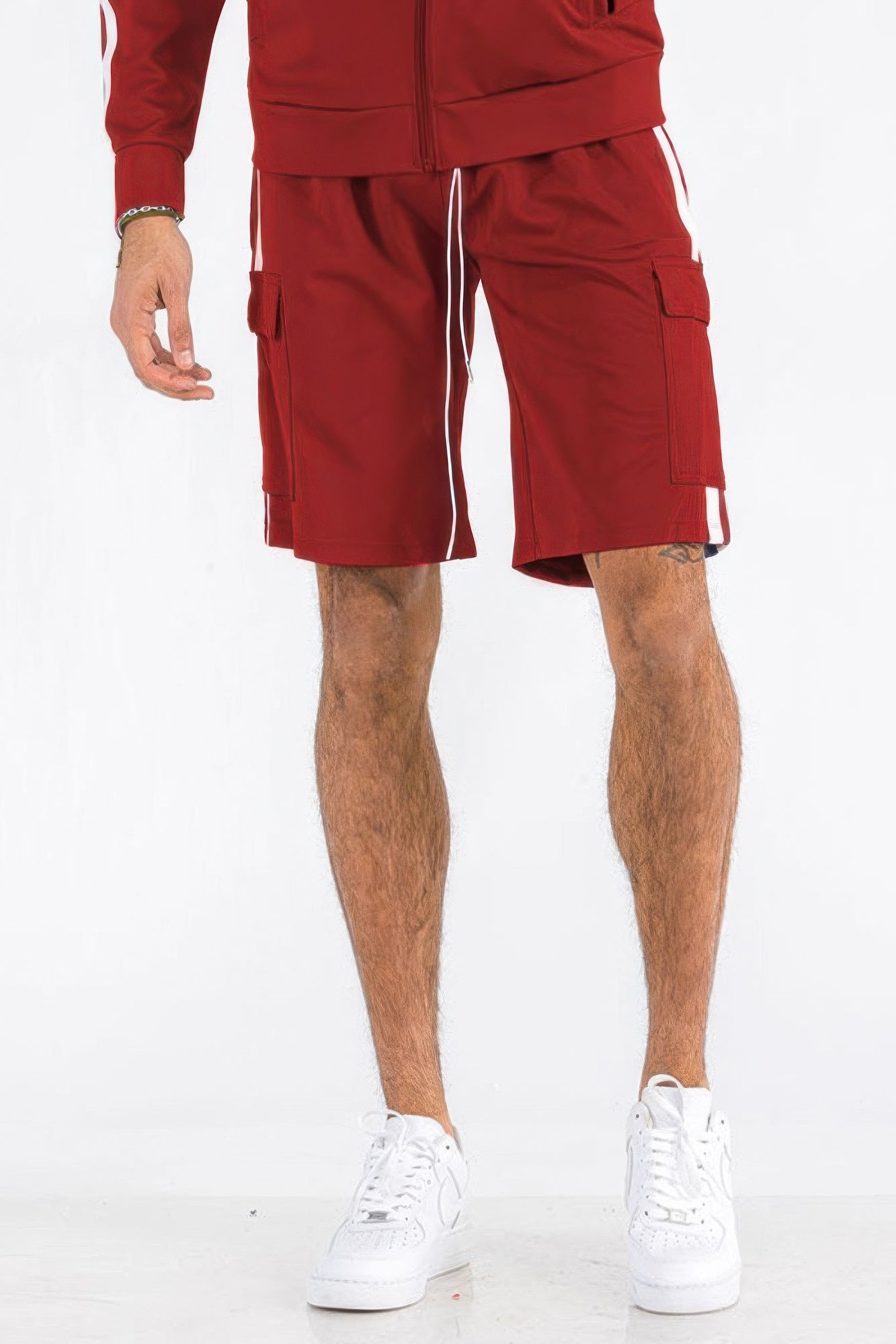 Two Stripe Cargo Pouch Shorts