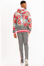 Print Hoodie And Sweat Set