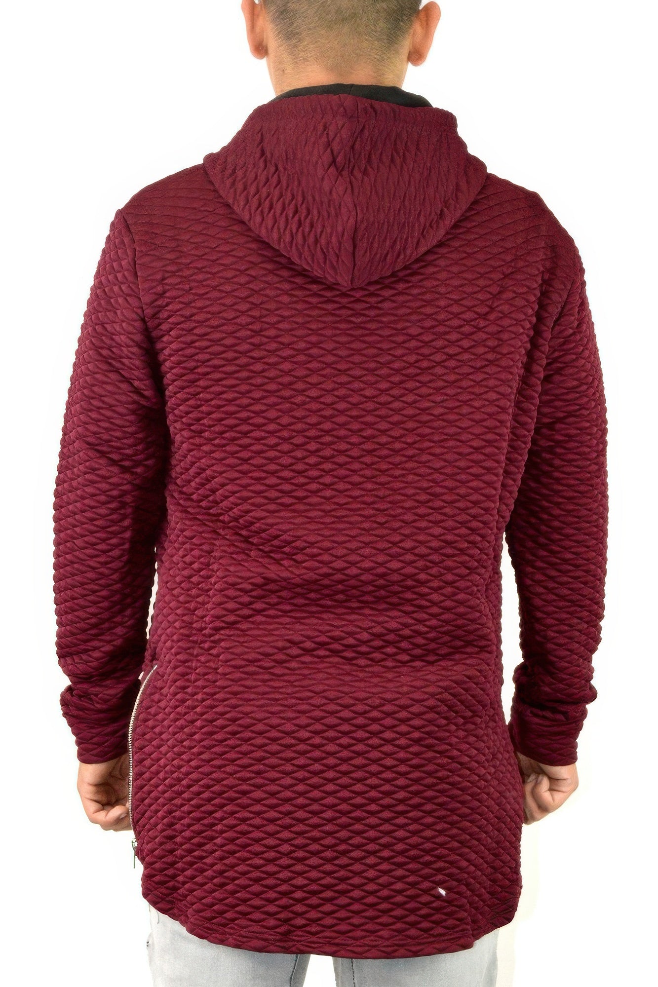 Quilted Pullover Hoodie Sweatshirts