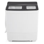 Costway Portable Washing Machine with 12 LBS Washer and 8 LBS Spinner Combo for Apartments-Gray