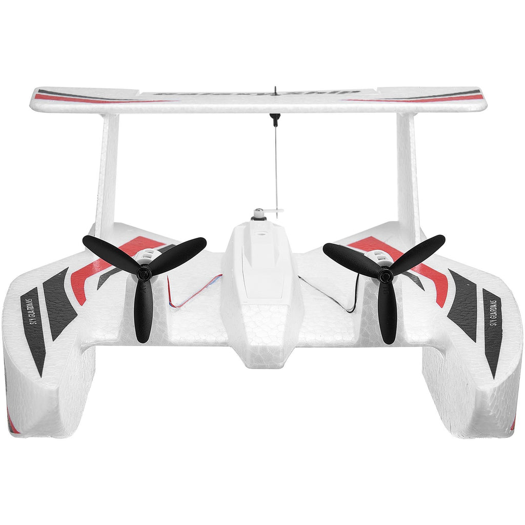 RC Plane, 2.4GHZ 3 Channel Remote Control Airplane with 6-Axis Gyro Stabilizer, Ready to Fly Amphibious Aircraft Plane Toy with 2 Batteries, Easy to Fly RC Glider for Adults Kids Beginners Boys