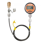 Digital Hydraulic Pressure Test Coupling Kit, 10000 PSI Pressure Gauge Manometer Tester with 2 Gauges, 9 Test Couplings, 2 Quick-Release Couplers, 2 Hoses for Excavator Construction Machinery