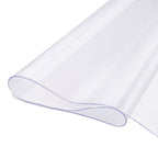Plastic Table Cover, 42 x 72 Inch 2.0 mm Thick Clear Table Protector, Rectangle PVC Desk Mat, Waterproof & Easy Cleaning Desk Pad Tablecloth, for Office Dresser Dining Room Table Night Stand