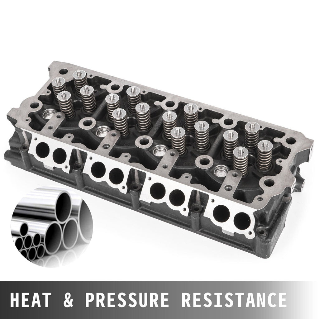 Cylinder Head Assembled, Engine Cylinder Head Assembly Replacement 6.4L, Cast Iron Cylinder Head Fit for 08-10 Ford F250 F350 F450 F550