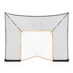 Hockey and Lacrosse Goal Backstop, 12x9 ft Lacrosse Net with Extended Coverage, Quick Easy Setup Complete Accessories Training Net, Backyard Lacrosse Equipment, for Youth Adult (NET ONLY)